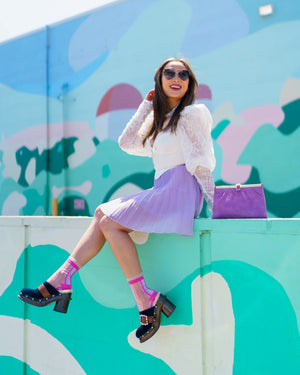 Sock Candy Colorful socks with stripe colorful outfit